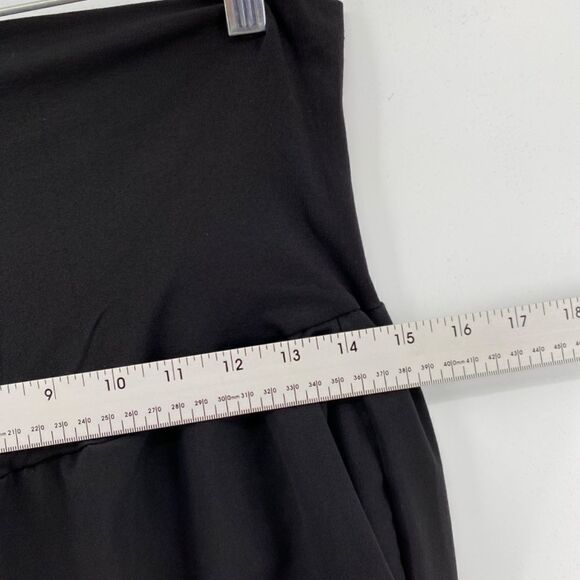 🎁5/$25 George Pants Women Maternity Small Pull-on Front Pockets Black Wide Leg - Picture 5 of 12